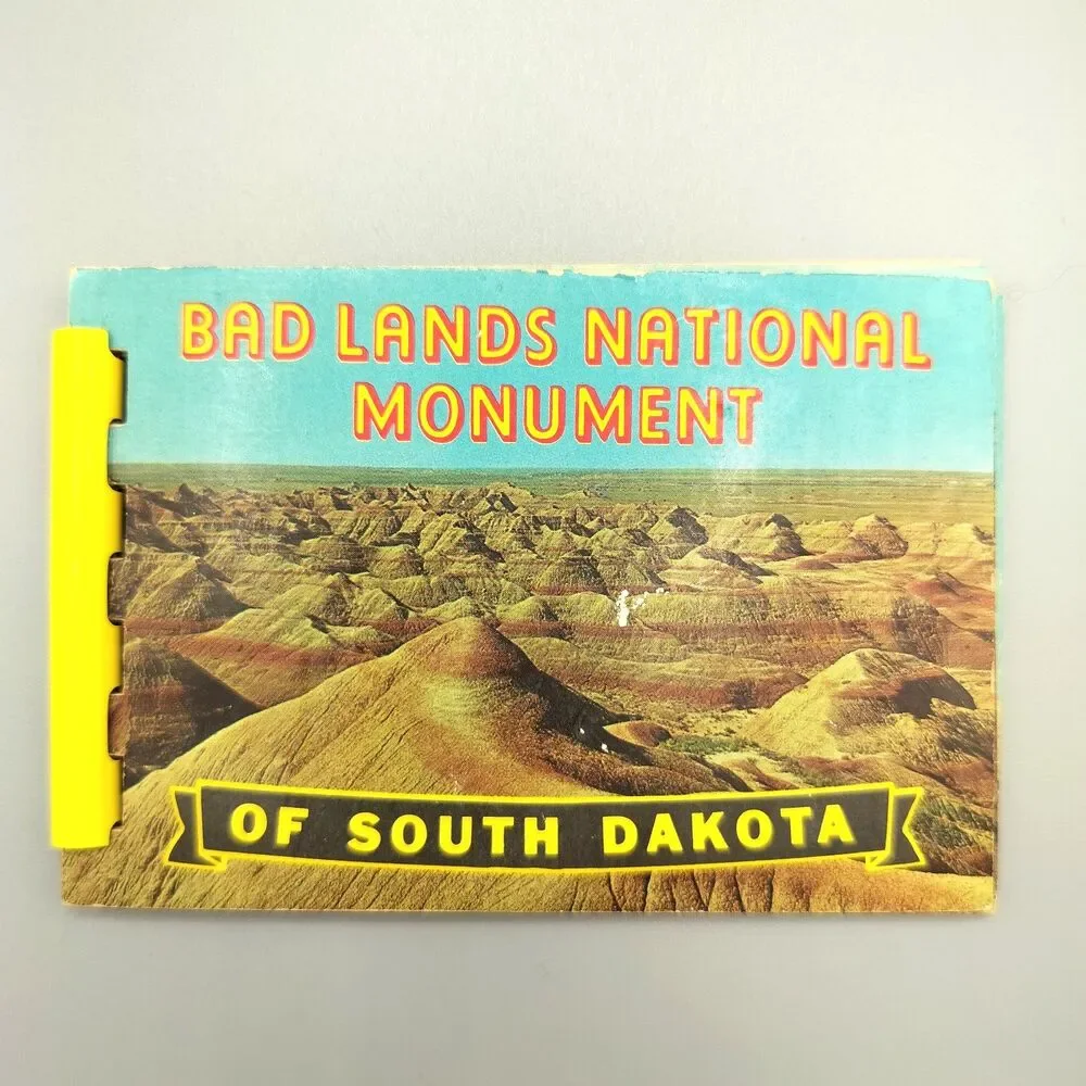 Bad Lands National Monument of South Dakota Vintage Views Souvenir